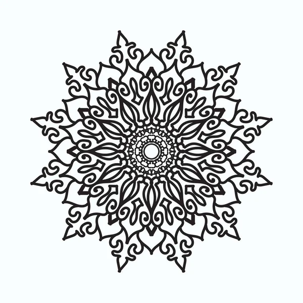 El yapımı mandala. Etnik doğulu karalama süsü dekorasyonu