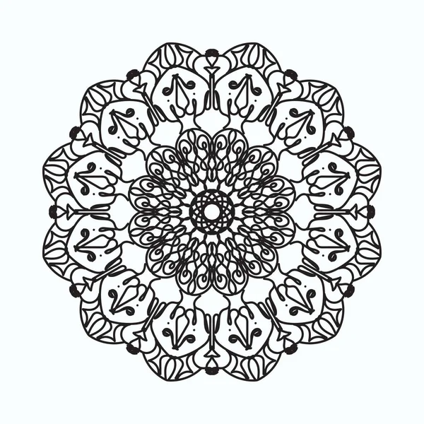 El yapımı mandala. Etnik doğulu karalama süsü dekorasyonu