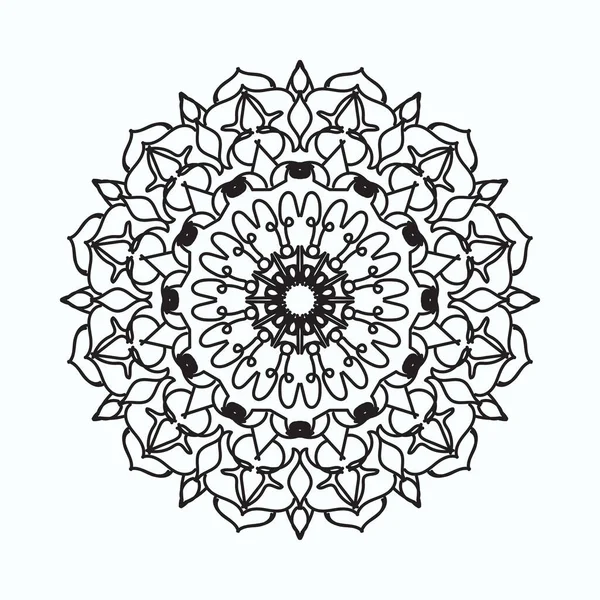 El yapımı mandala. Etnik doğulu karalama süsü dekorasyonu