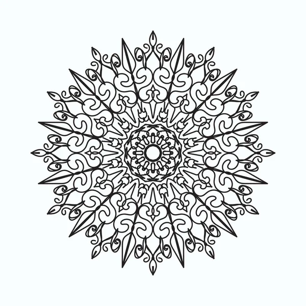 El yapımı mandala. Etnik doğulu karalama süsü dekorasyonu