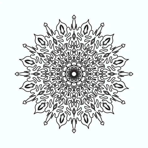 El yapımı mandala. Etnik doğulu karalama süsü dekorasyonu