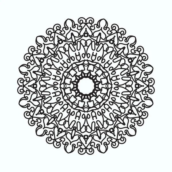 El yapımı mandala. Etnik doğulu karalama süsü dekorasyonu