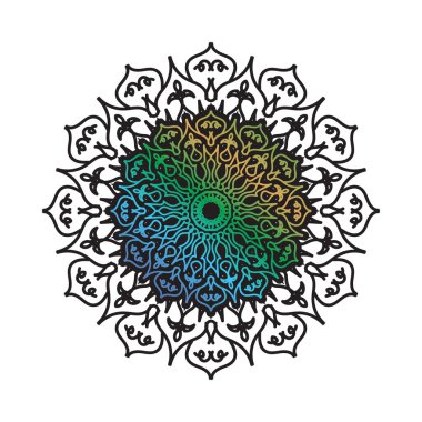 Dekoratif konsept soyut mandala çizimi