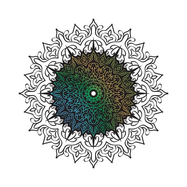 Concepto Decorativo Abstracto Mandala Ilustración — Archivo Imágenes Vectoriales