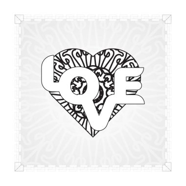 Dekoratif yuvarlak çiçekli mandala