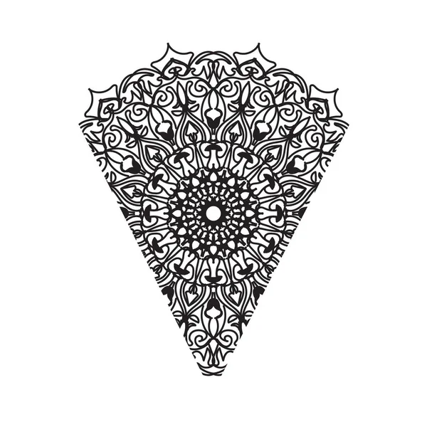 Dekoratif yuvarlak çiçekli mandala