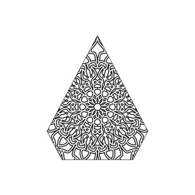 Mandala vektör elementi yuvarlak süslemesi