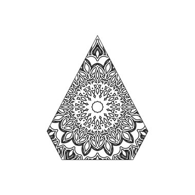 Mandala vektör elementi yuvarlak süslemesi