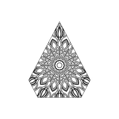 Mandala vektör elementi yuvarlak süslemesi