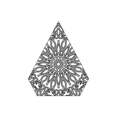 Mandala vektör elementi yuvarlak süslemesi