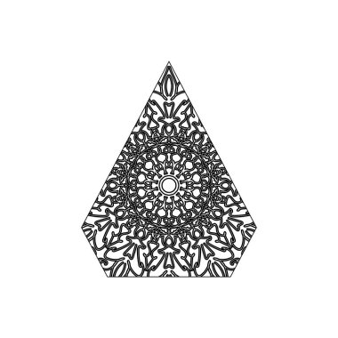 Mandala vektör elementi yuvarlak süslemesi