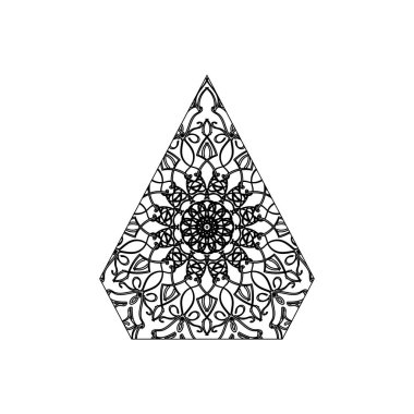 Mandala vektör elementi yuvarlak süslemesi