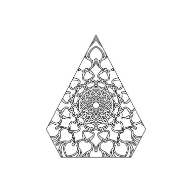 Mandala vektör elementi yuvarlak süslemesi