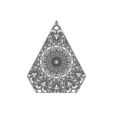 Mandala vektör elementi yuvarlak süslemesi