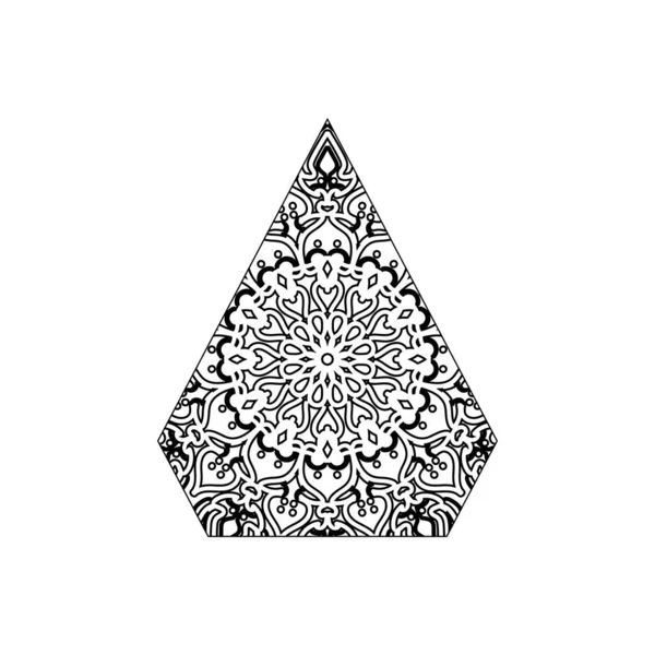 Mandala Elemento Vectorial Ornamento Redondo Decoración — Vector de stock