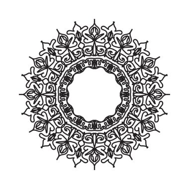 El yapımı mandala. Etnik doğulu karalama süsü dekorasyonu