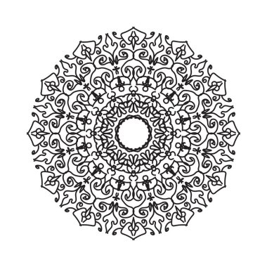 El yapımı mandala. Etnik doğulu karalama süsü dekorasyonu