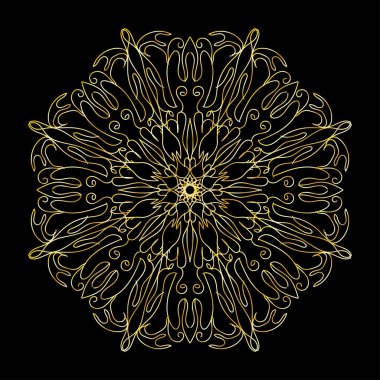 Dekoratif konsept soyut mandala çizimi