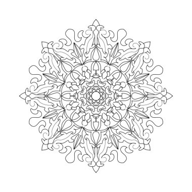 Dairesel desen mandala sanat dekorasyon elementleri