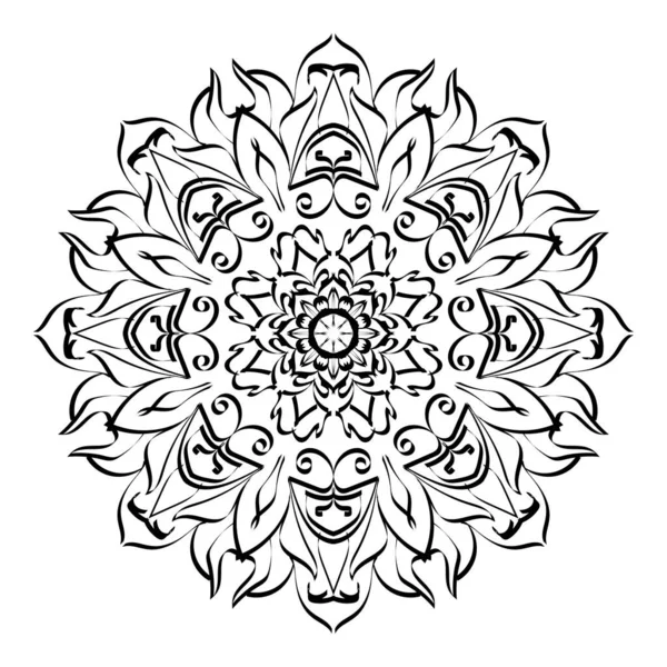 Patrón Circular Mandala Elementos Decoración Arte — Vector de stock