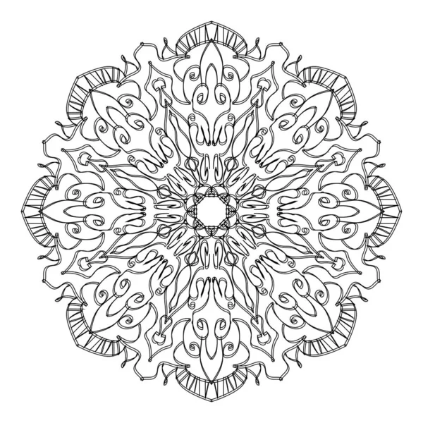 Padrão Circular Mandala Elementos Decoração Arte — Vetor de Stock