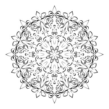 Dairesel desen mandala sanat dekorasyon elementleri