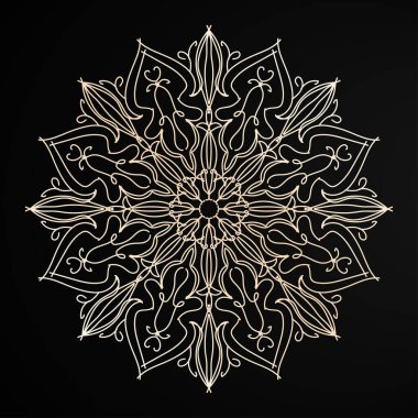 Dairesel desen mandala sanat dekorasyon elementleri