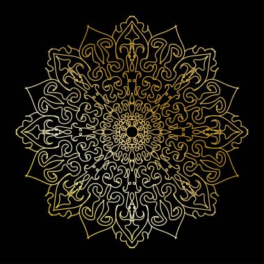 Dairesel desen mandala sanat dekorasyon elementleri