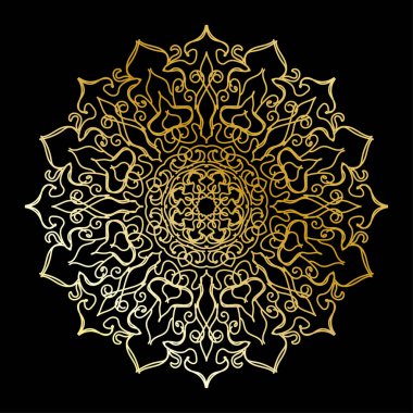 Dairesel desen mandala sanat dekorasyon elementleri
