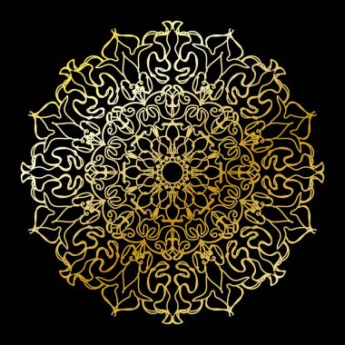 Dairesel desen mandala sanat dekorasyon elementleri