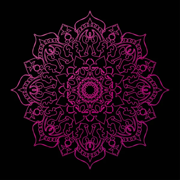 Patrón Circular Mandala Elementos Decoración Arte — Vector de stock