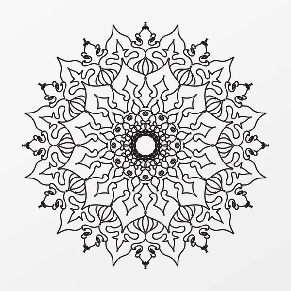 Mandalas Coloring Book Decorative Ornaments Unusual Flower Shape Oriental Vector — Stock Vector