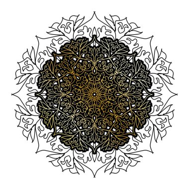 Lüks Mandala Altın Süslemesi