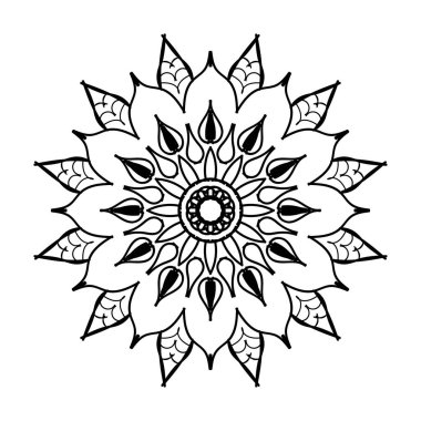 Boyama kitabı için Mandalas. Dekoratif yuvarlak süsler