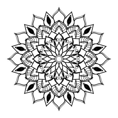 Boyama kitabı için Mandalas. Dekoratif yuvarlak süsler