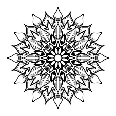 Boyama kitabı için Mandalas. Dekoratif yuvarlak süsler