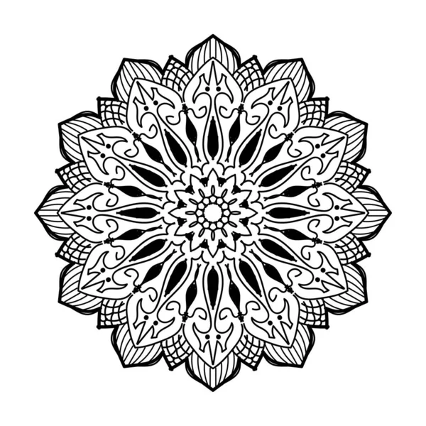 Mandalas Für Malbuch Dekorative Runde Ornamente — Stockvektor