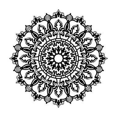 El yapımı mandala. Etnik doğulu karalama süsü dekorasyonu.