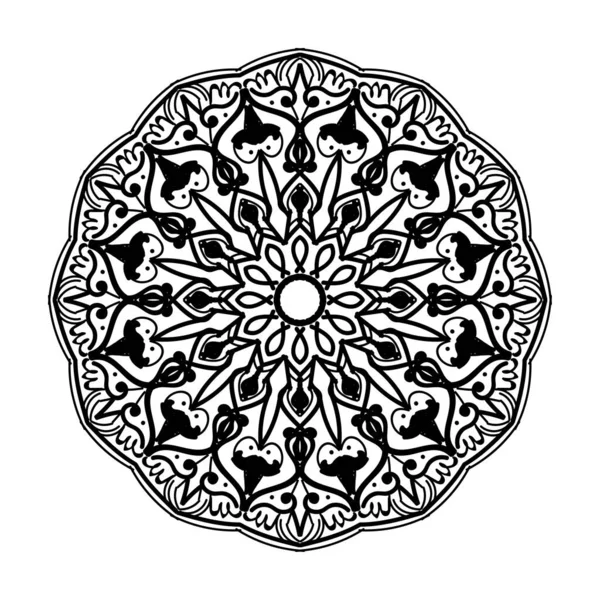 El yapımı mandala. Etnik doğulu karalama süsü dekorasyonu.