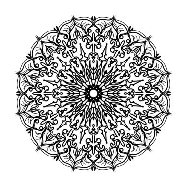 El yapımı mandala. Etnik doğulu karalama süsü dekorasyonu.