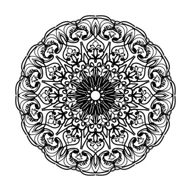 El yapımı mandala. Etnik doğulu karalama süsü dekorasyonu.