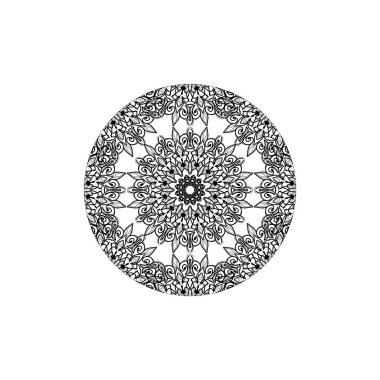 El yapımı mandala. Etnik doğulu karalama süsü dekorasyonu.