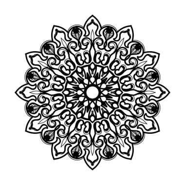 El yapımı mandala. Etnik doğulu karalama süsü dekorasyonu.