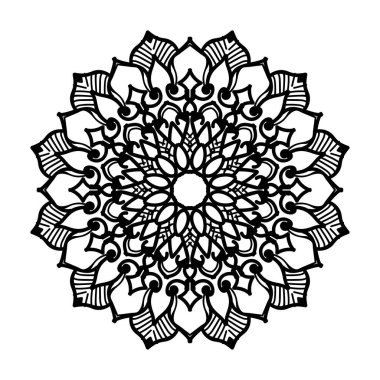 El yapımı mandala. Etnik doğulu karalama süsü dekorasyonu.