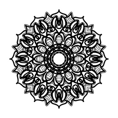 El yapımı mandala. Etnik doğulu karalama süsü dekorasyonu.