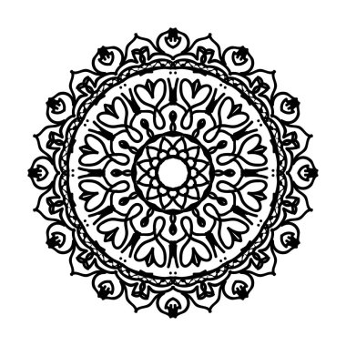 El yapımı mandala. Etnik doğulu karalama süsü dekorasyonu.