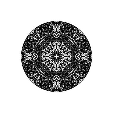 Vektör yuvarlak soyut daire. Mandala stili.