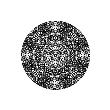 Vektör yuvarlak soyut daire. Mandala stili.