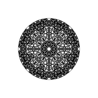 Vektör yuvarlak soyut daire. Mandala stili.