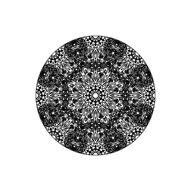 Vektör yuvarlak soyut daire. Mandala stili.